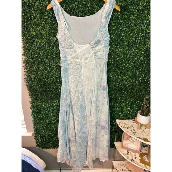 Free People Heart to Heart Midi Dress Size 2 NWT Blue - Picture 5 of 7